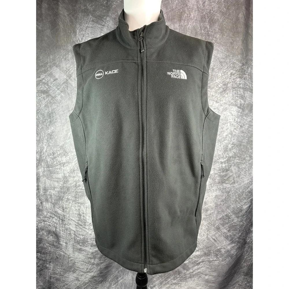 The North Face Ridgewall Fleece Vest Mens XL Black Full Zip Sleeveless T325/T725